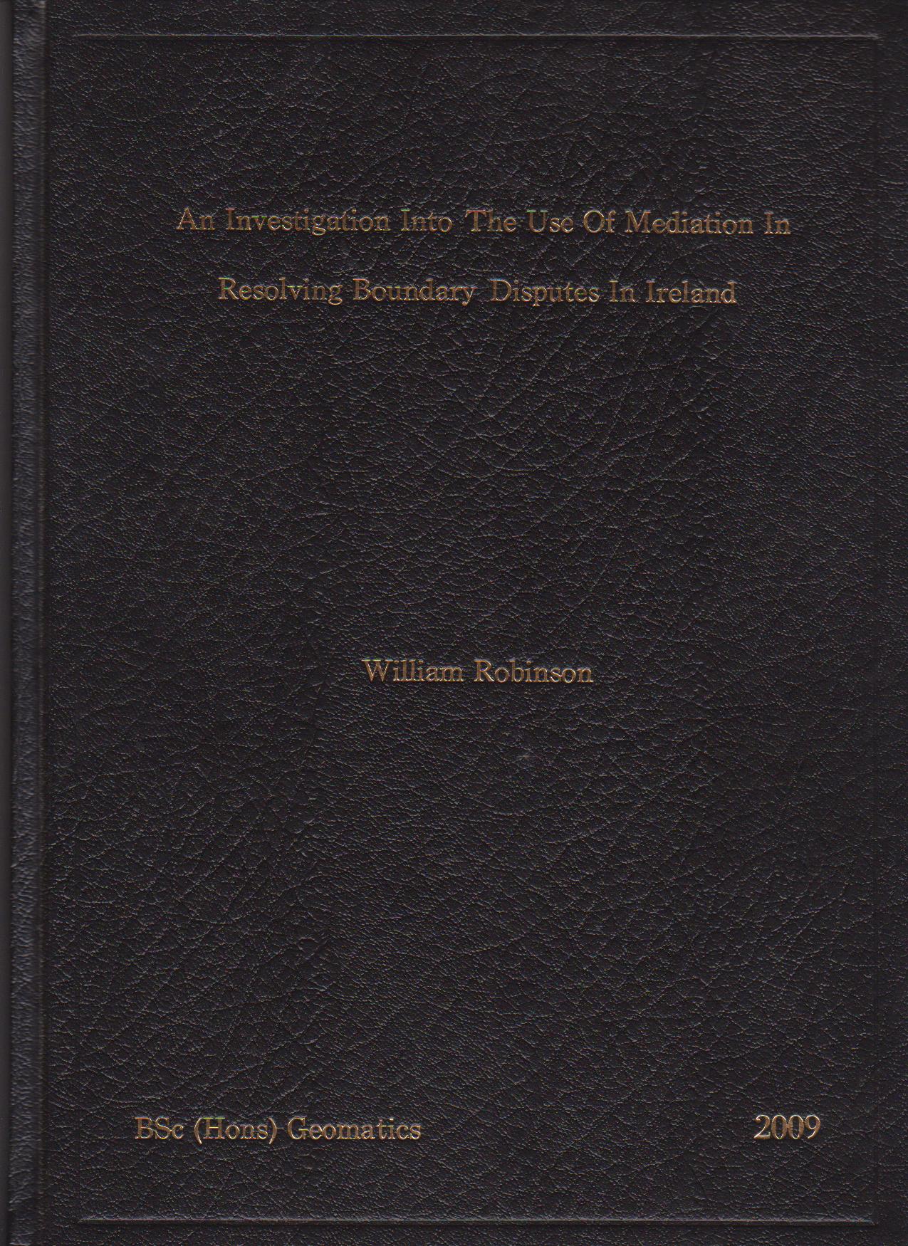 Dissertation on mediation